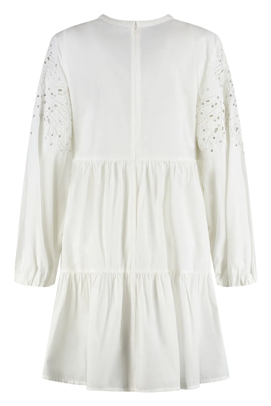 Pinko Embellished Openwork Mini Dress