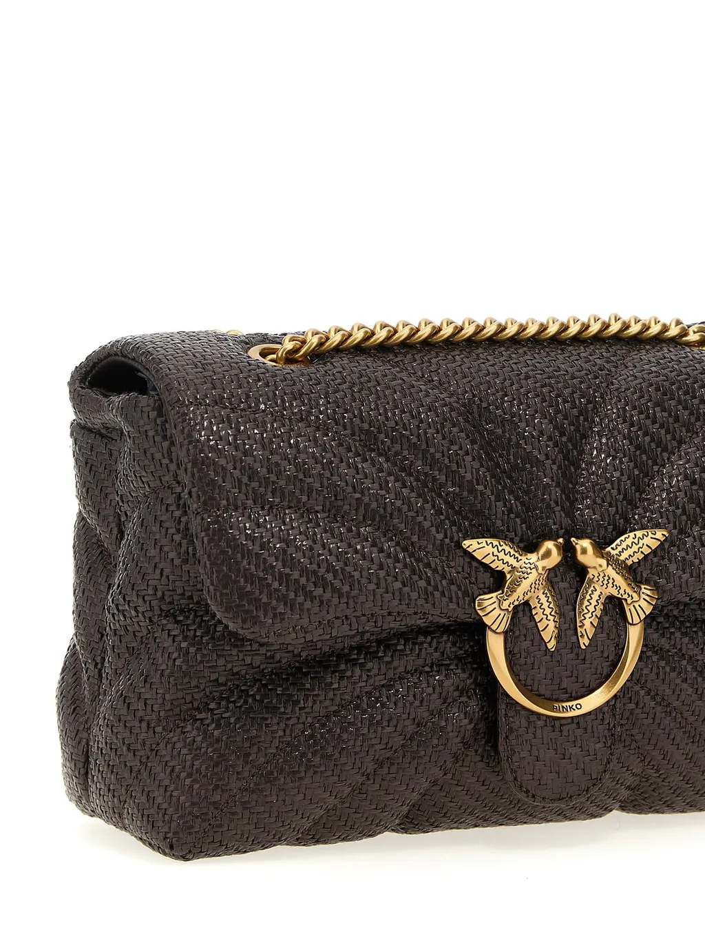 Pinko Love Puff Chain Linked Crossbody Bag