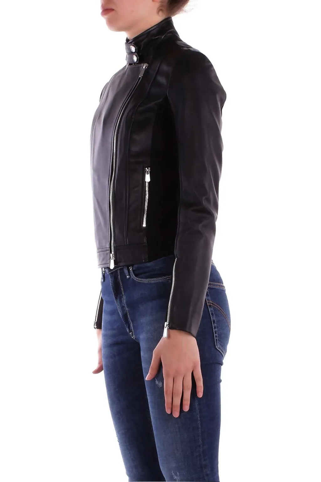 Pinko Leather Biker Jacket
