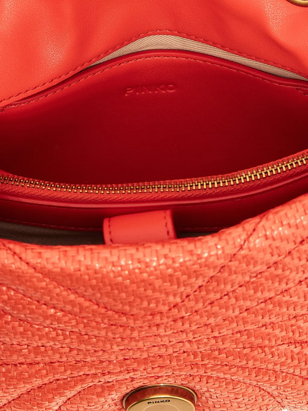 Pinko Mini Love Puff Chain Linked Crossbody Bag