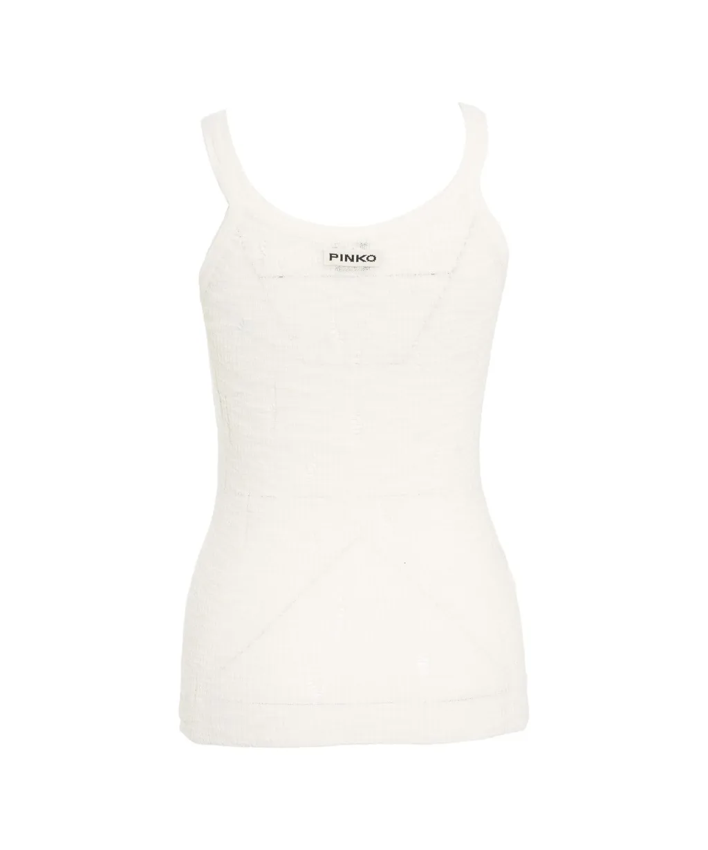 Pinko Lightweight Rips Ribbed Tank Top