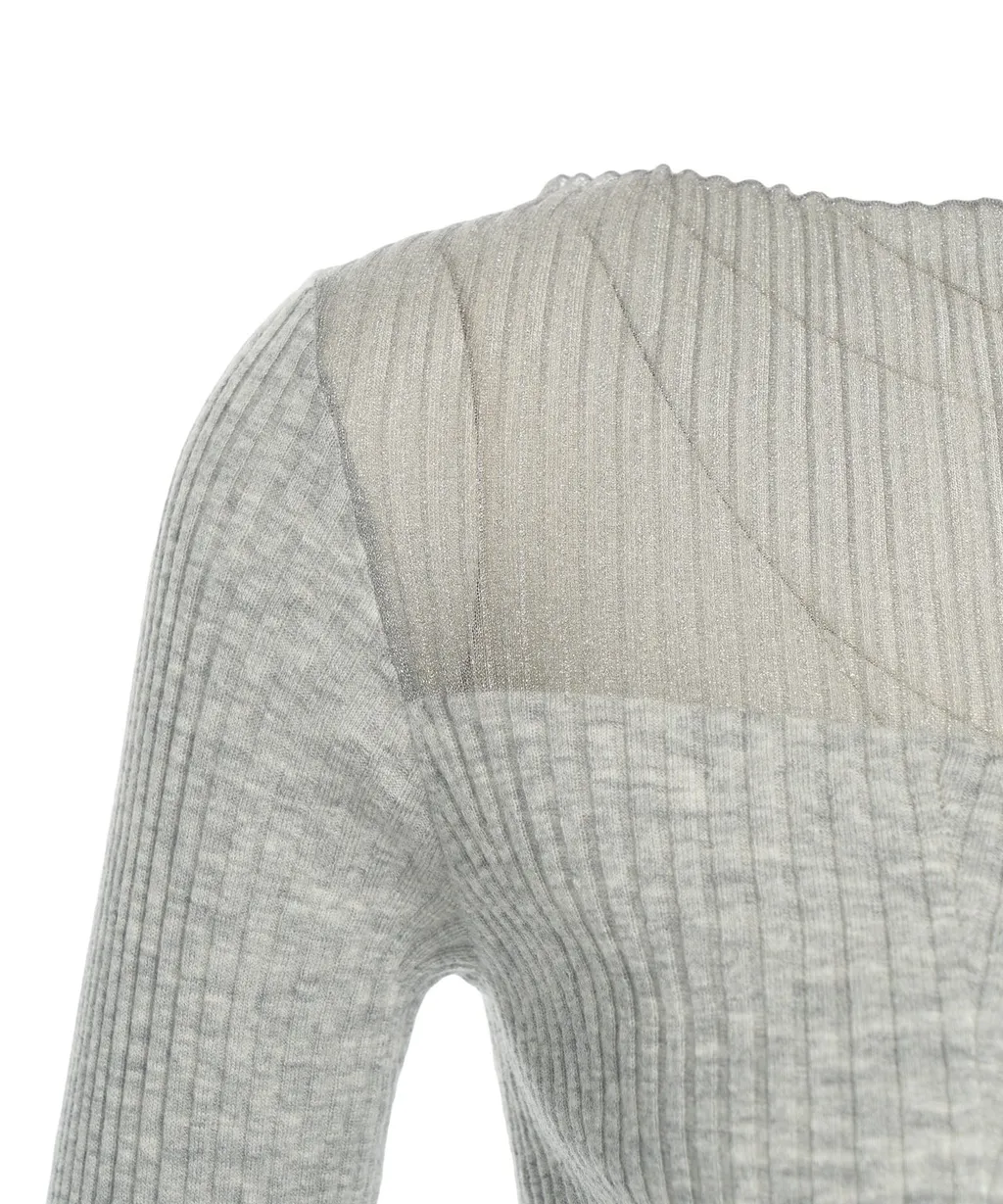 Pinko Long-Sleeved Ribbed Jumper