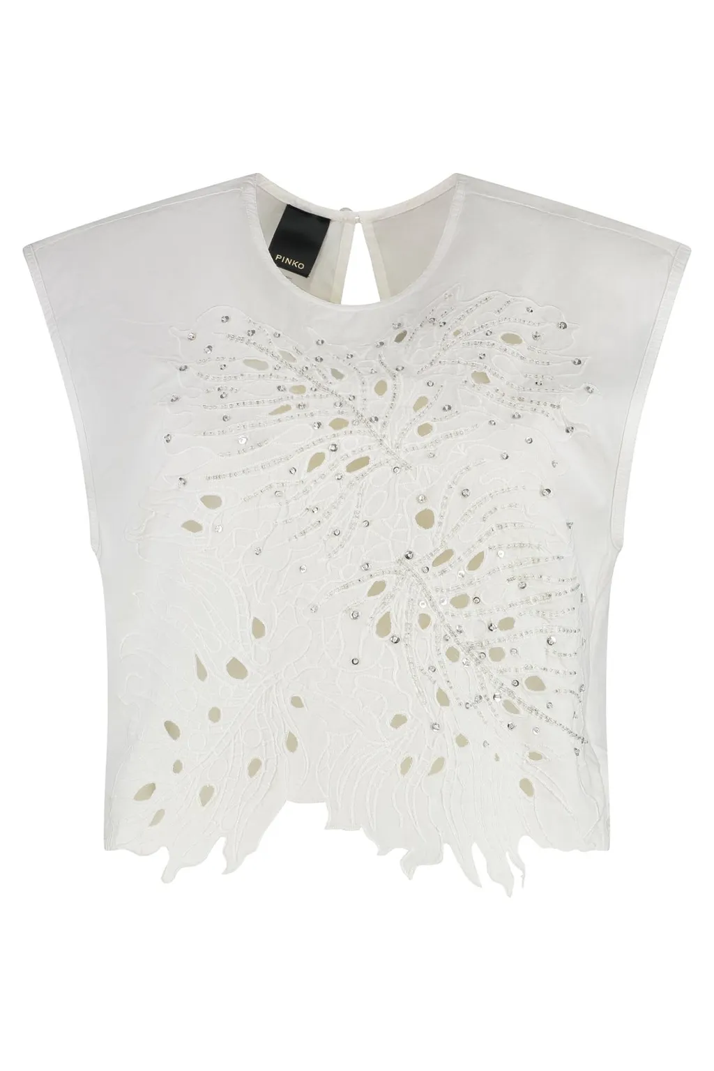 Pinko Embellished Cutout Top