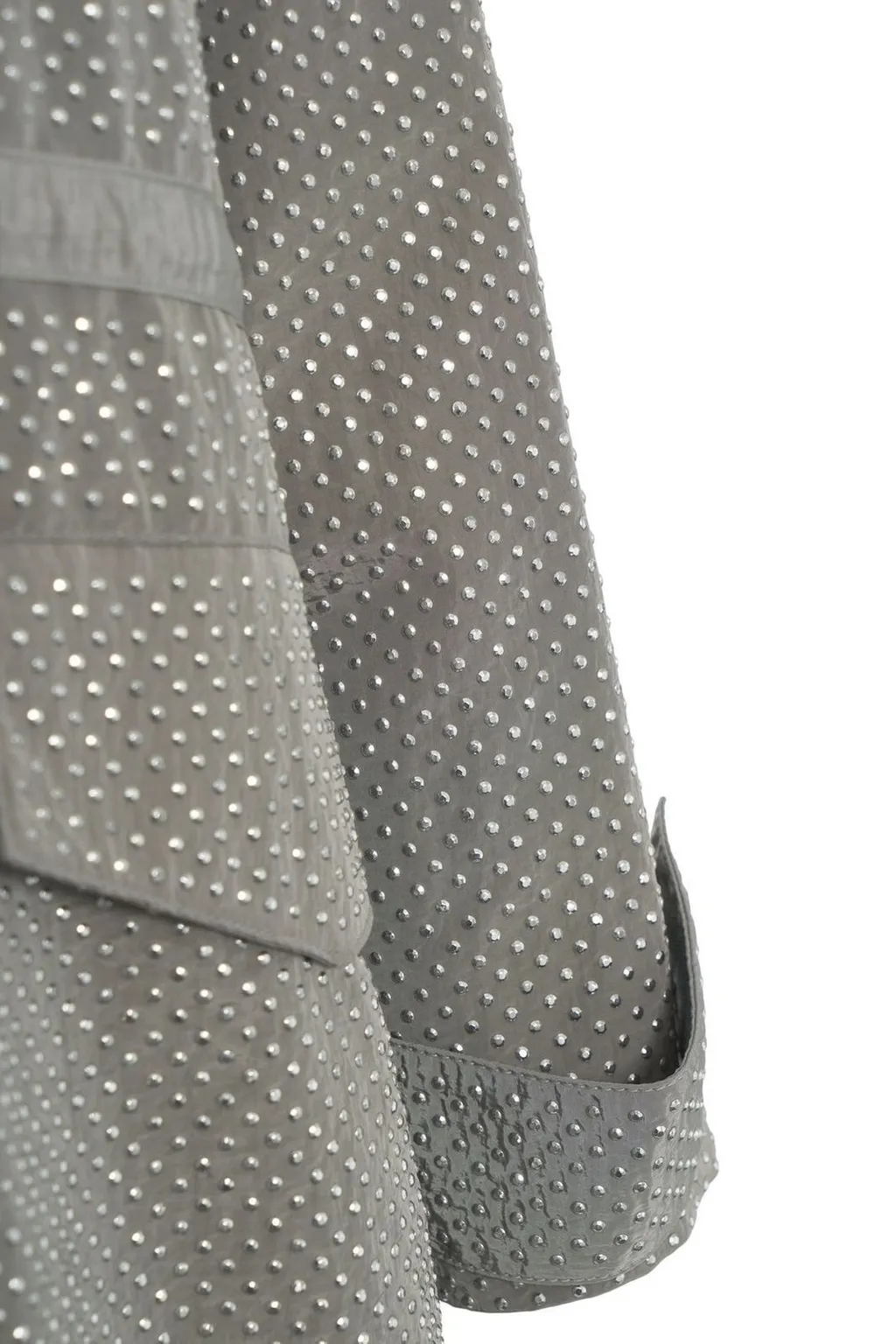Pinko Embellished Mini Studded Technical Parka