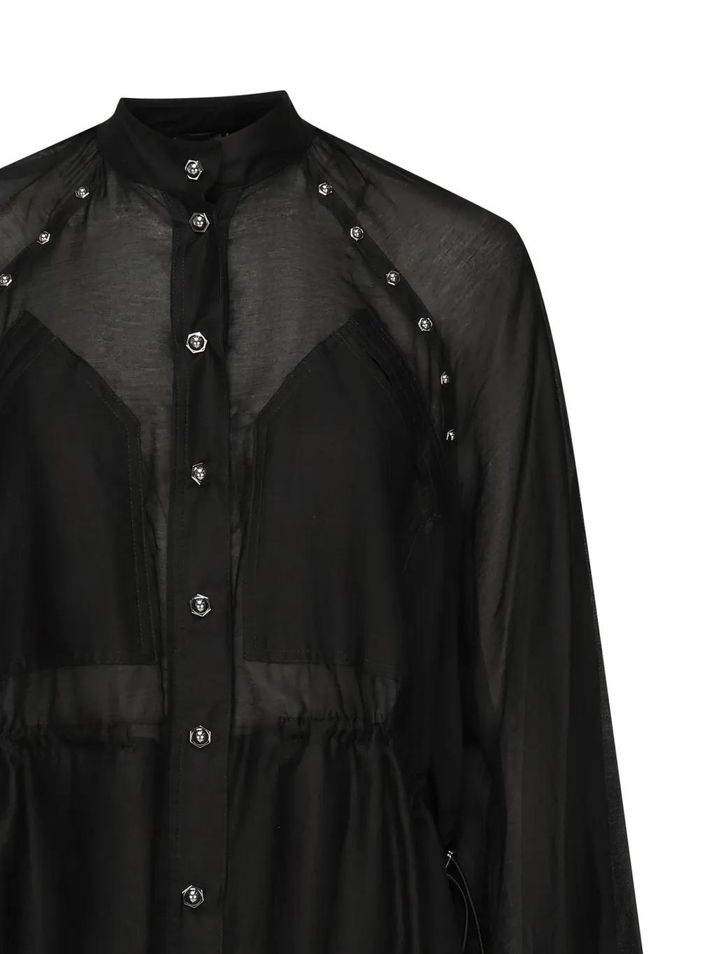 Pinko Long-Sleeved Studded Dress