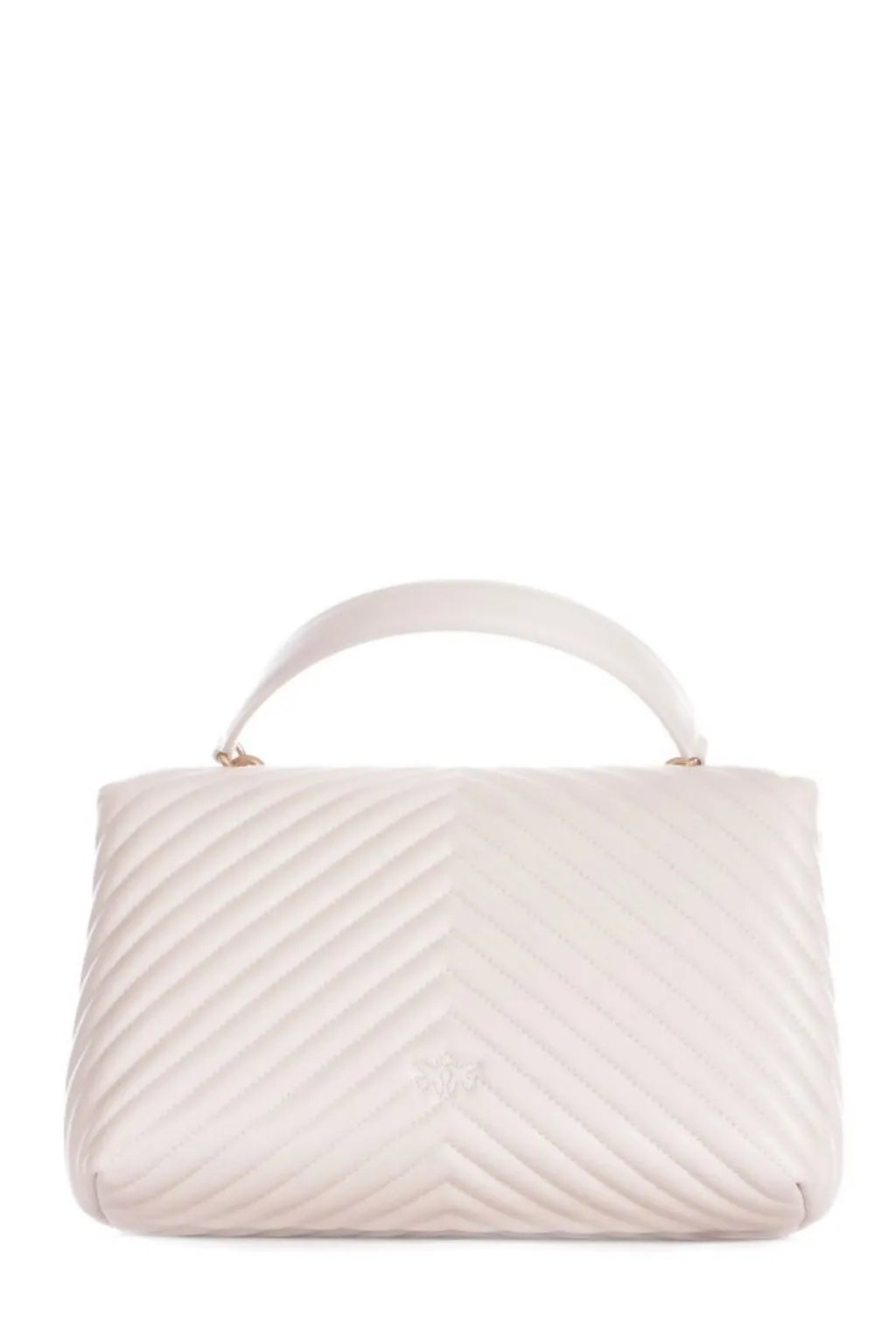 Pinko Love-Birds Logo Plaque Quilted Shoulder Bag