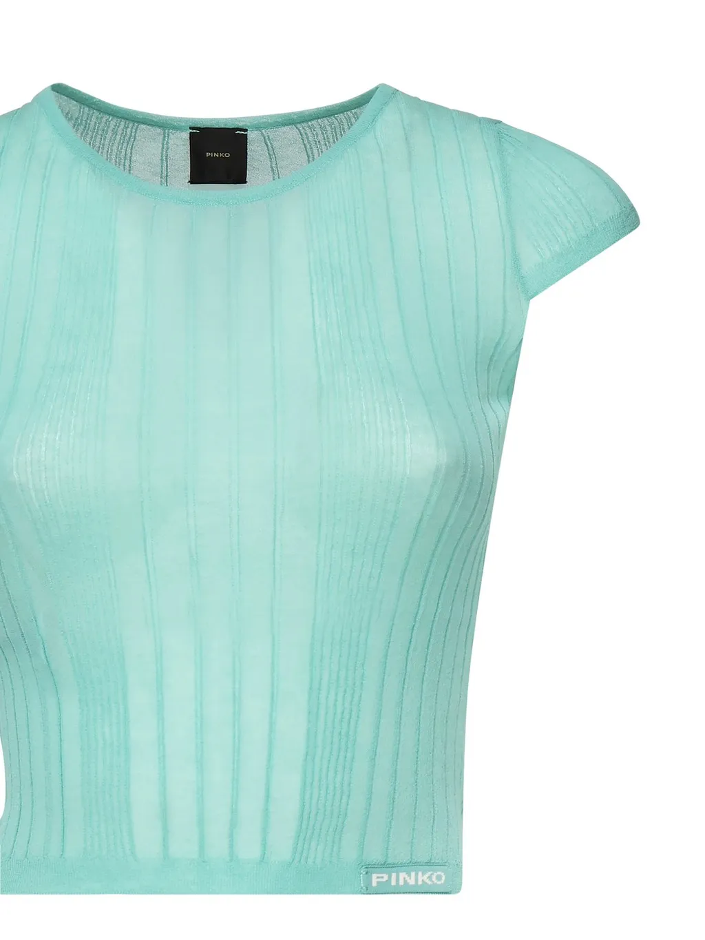 Pinko Semi-Sheer Ribbed Top