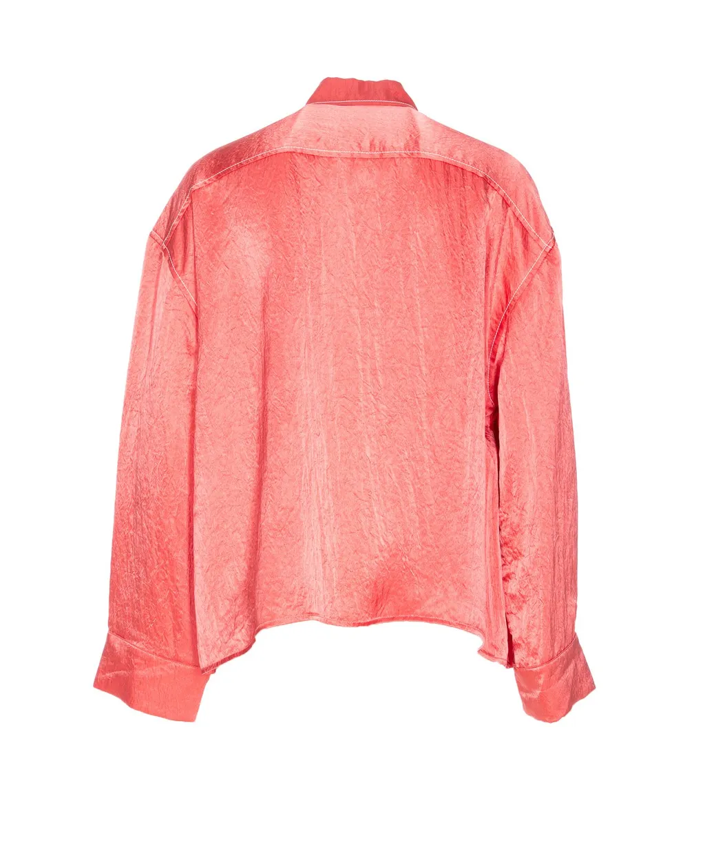 Pinko Small Pocket Flowing Satin Shirt