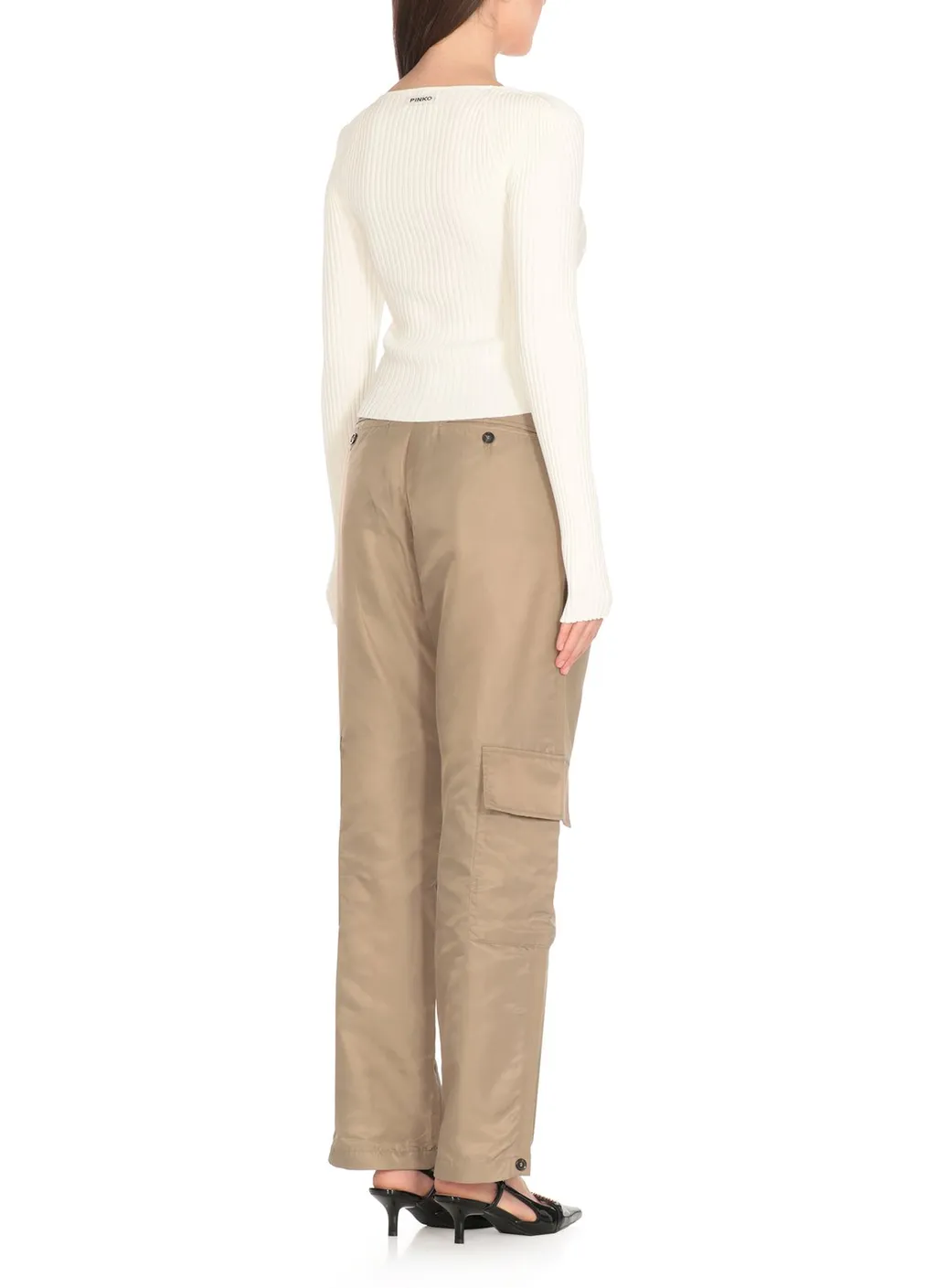Pinko Sunny Design Slim-Fit Ribbed Cardigan