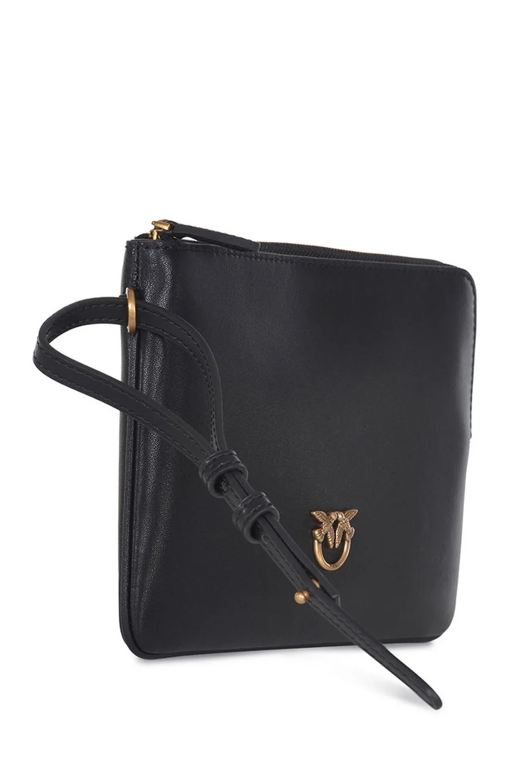 Pinko Bird Logo Plaque Wrist Clutch Bag