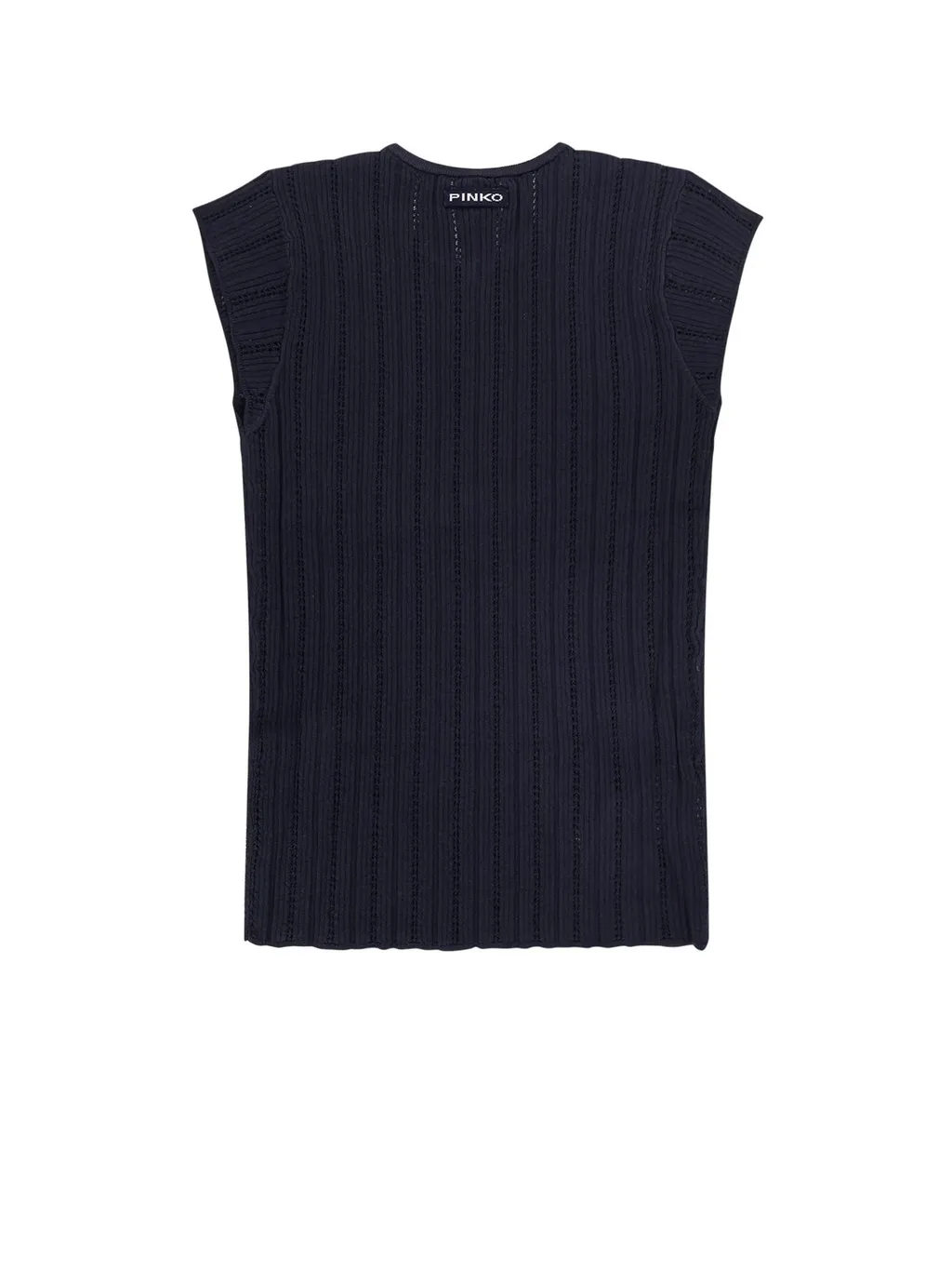 Pinko Ribbed Openwork Top