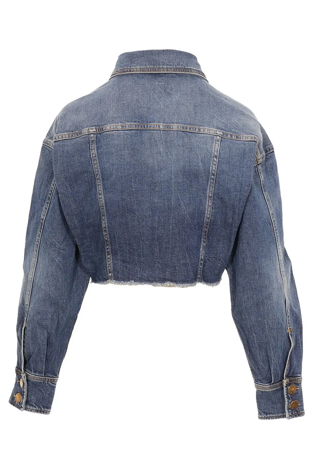 Pinko Cropped Denim Jacket