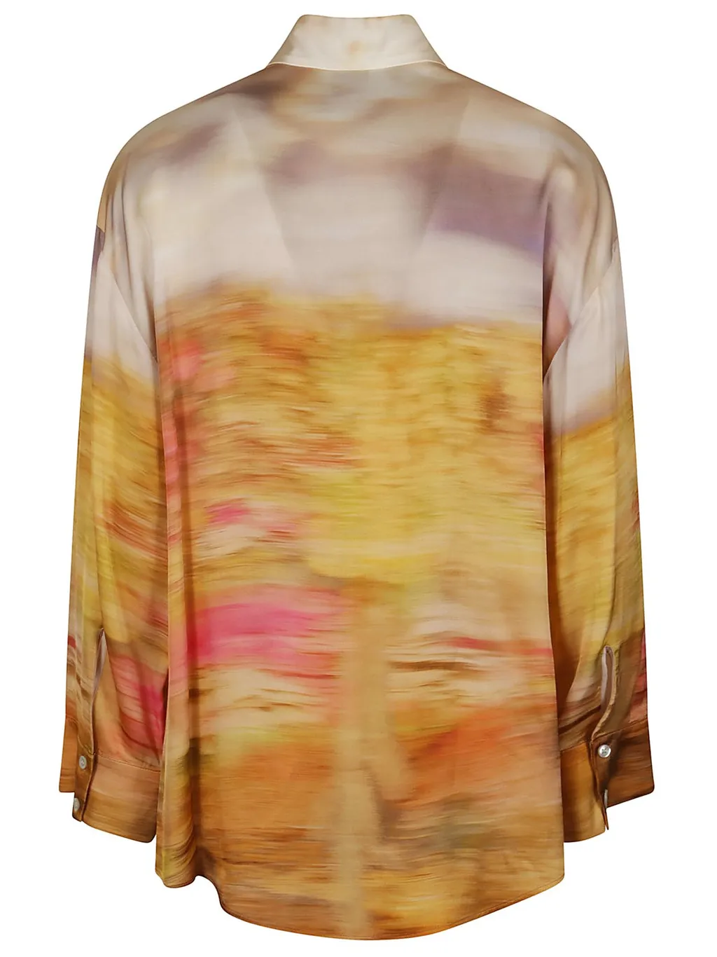 Pinko Graphic Printed Curved Hem Shirt