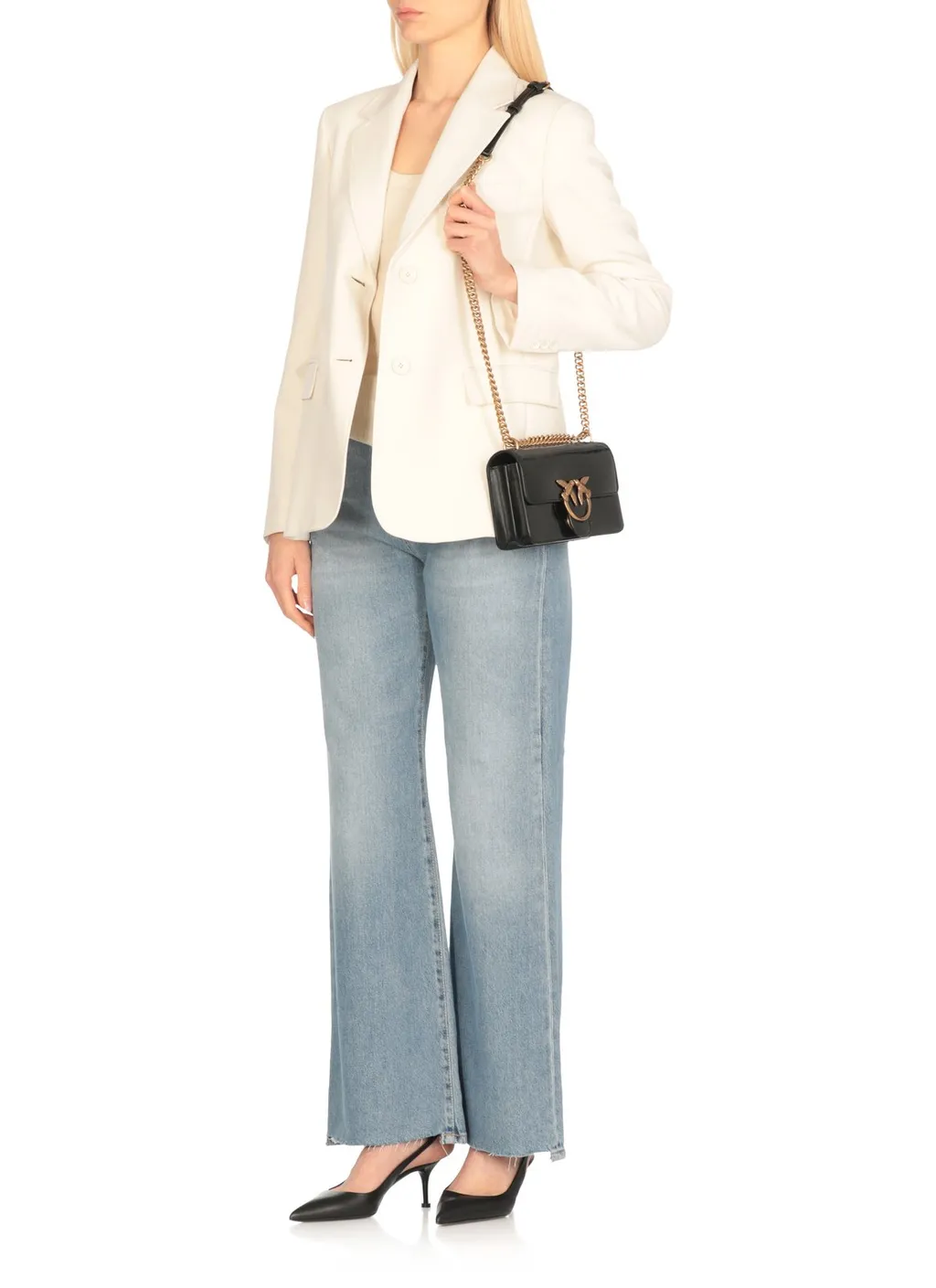 Pinko Love Foldover Crossbody Bag