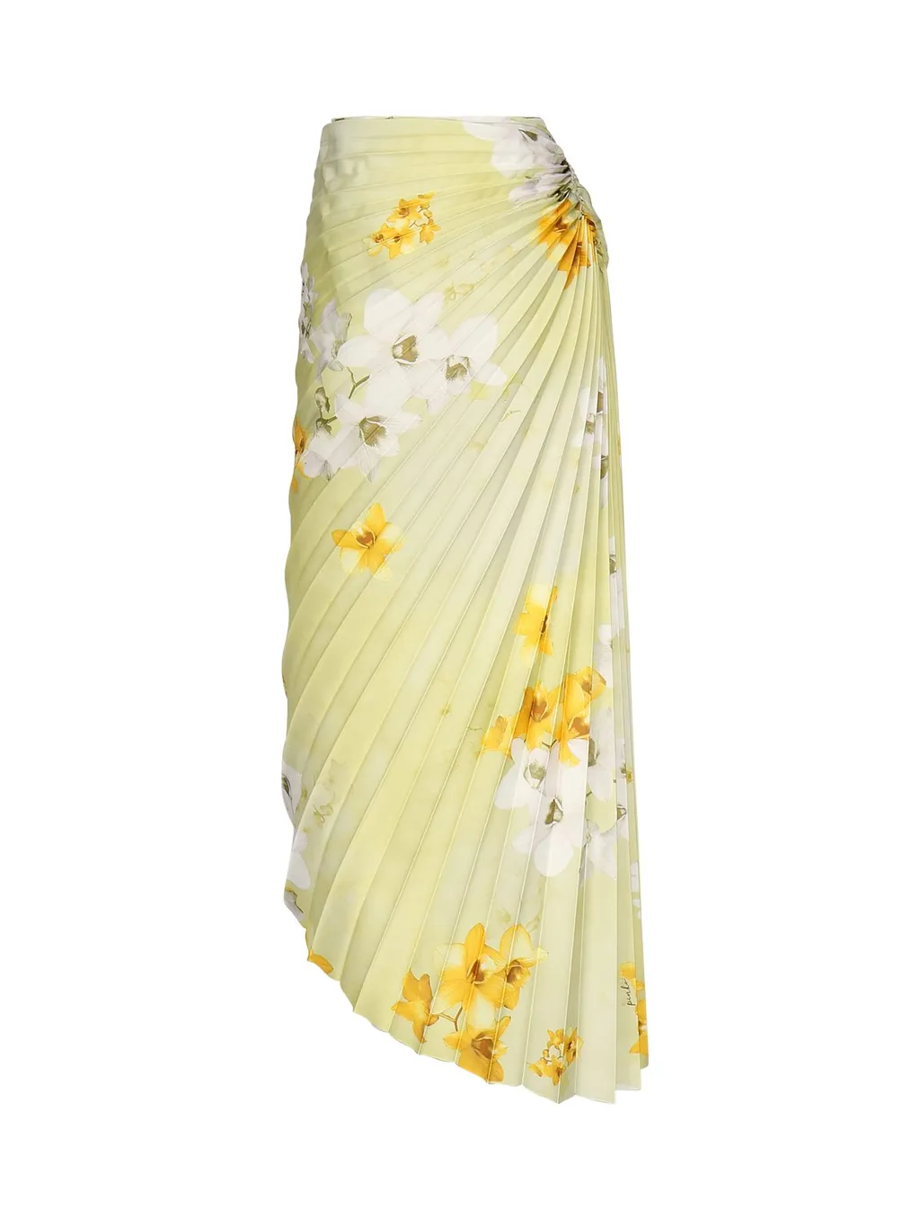 Pinko Floral Print Pleated Midi Skirt
