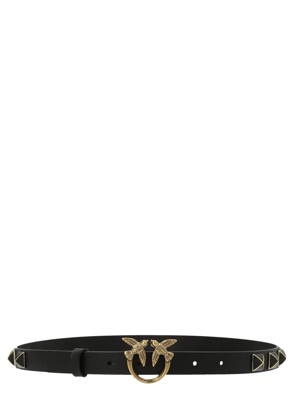 Pinko Stud Embellished Thin Love Birds Belt