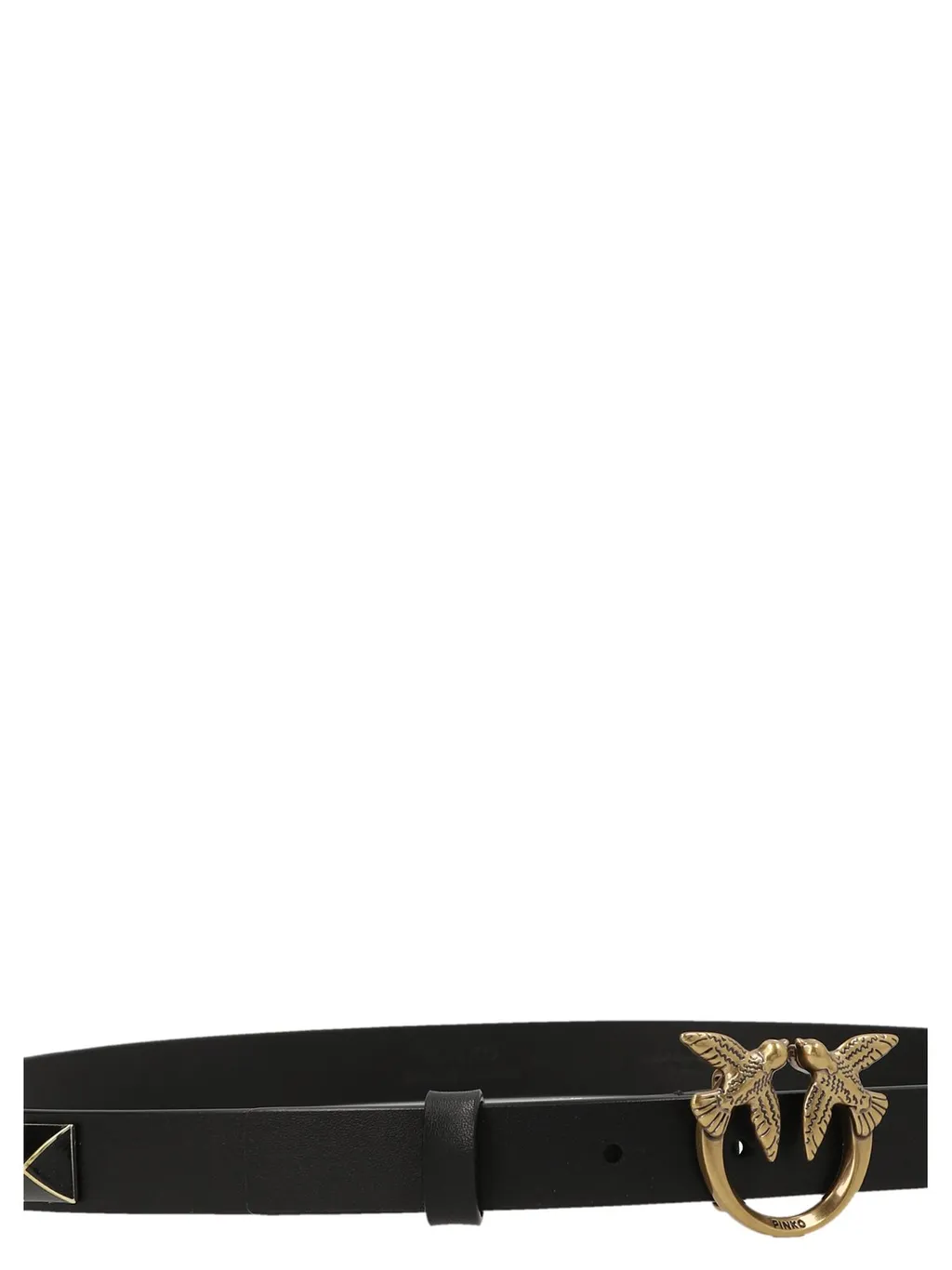 Pinko Stud Embellished Thin Love Birds Belt