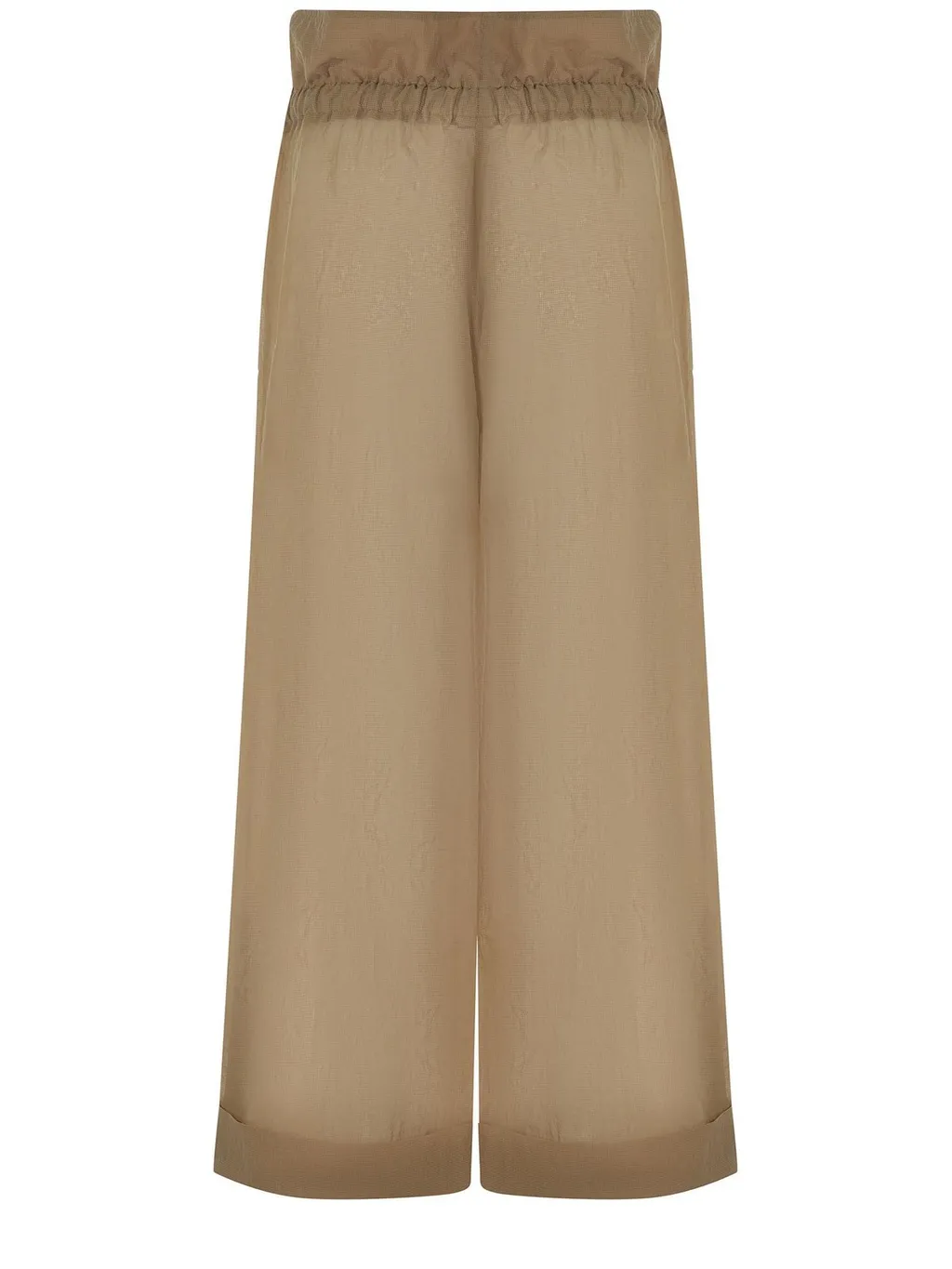 Pinko Ruffled Waist Wide Leg Trousers