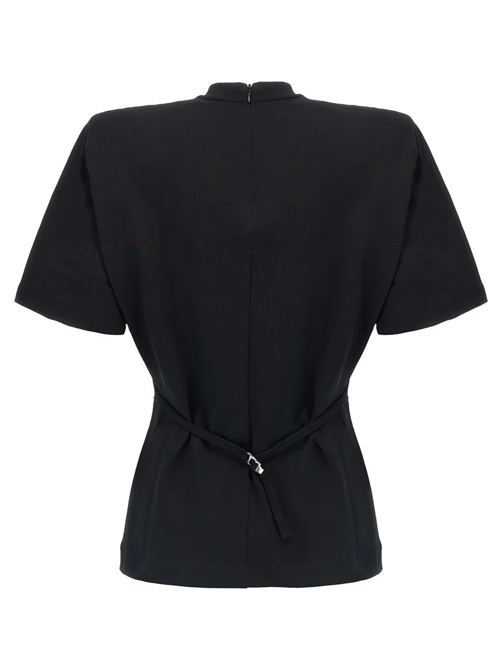 Pinko Belted Round Neck Blouse