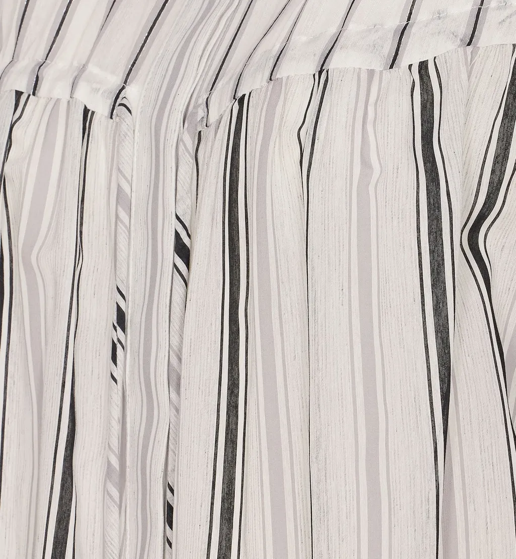 Pinko Diva Tie Detailed Striped Shirt
