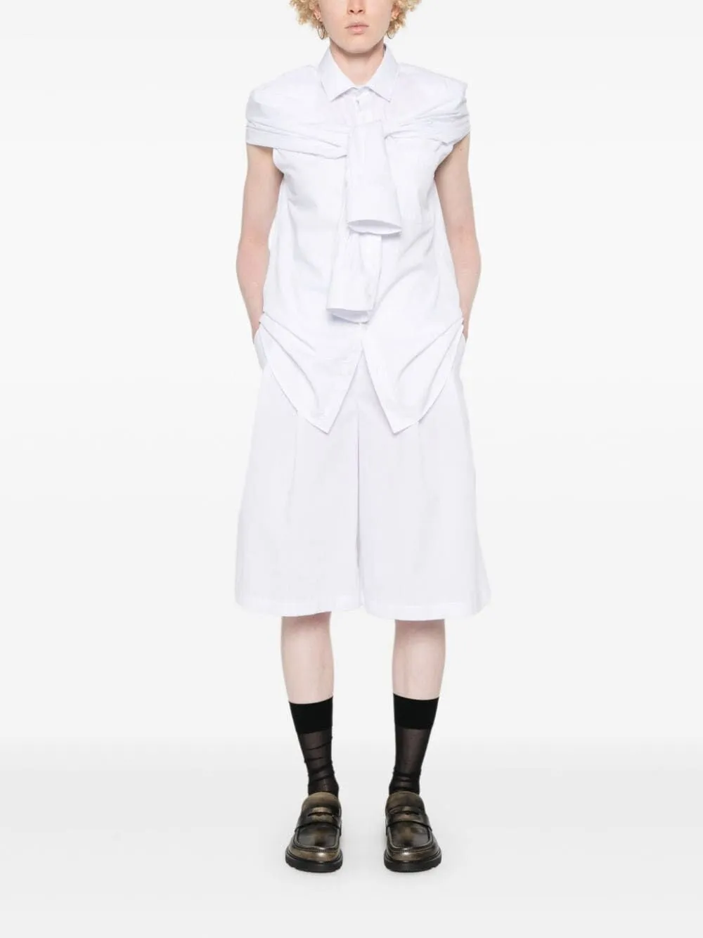 Pierantoniogaspari Pleated Bermuda Shorts