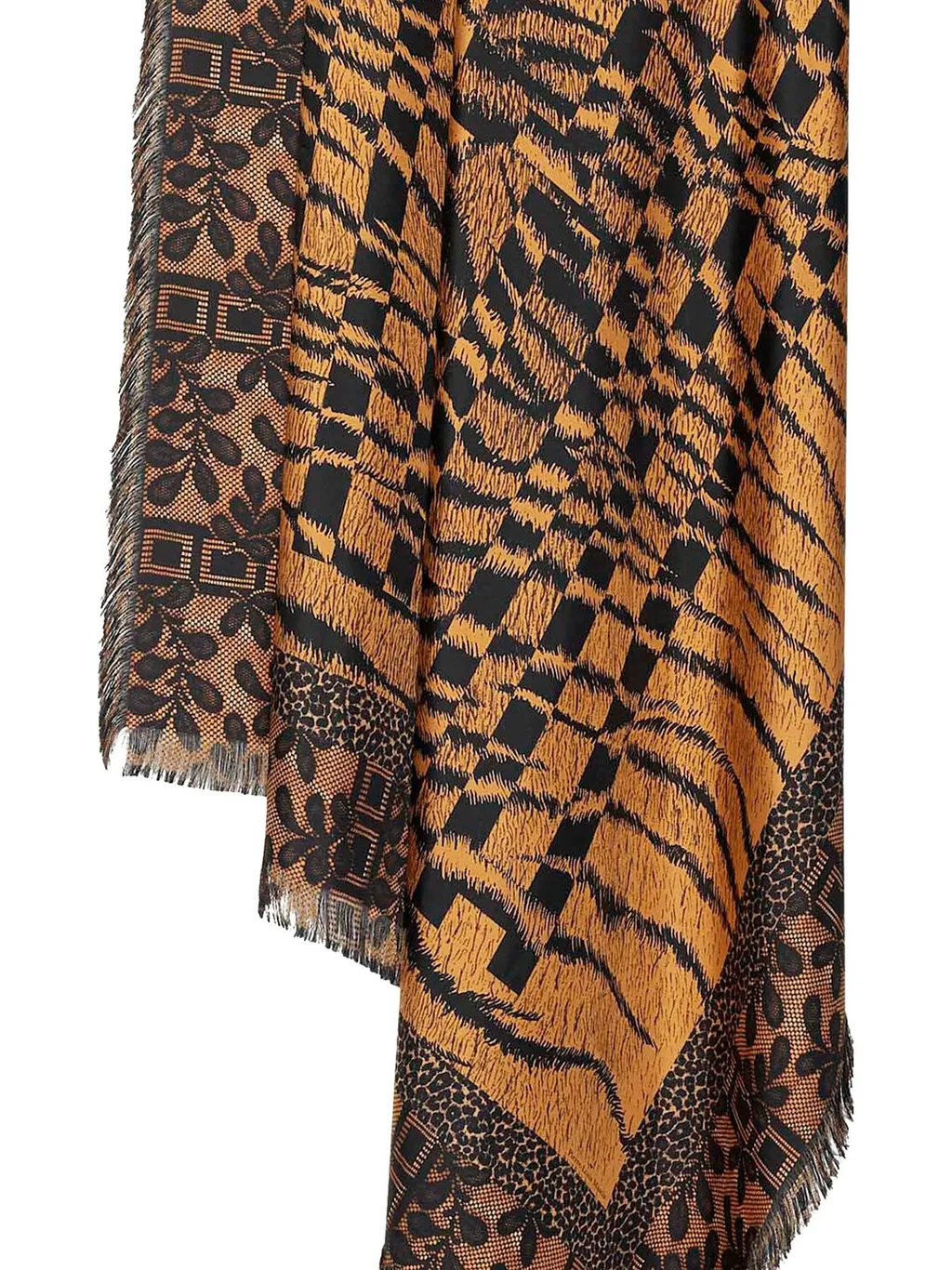 Pierre-Louis Mascia Frayed Print Scarf