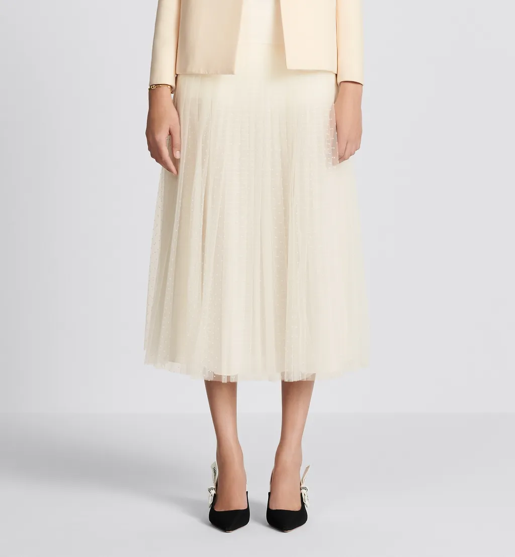 Mid-Length Pleated Skirt