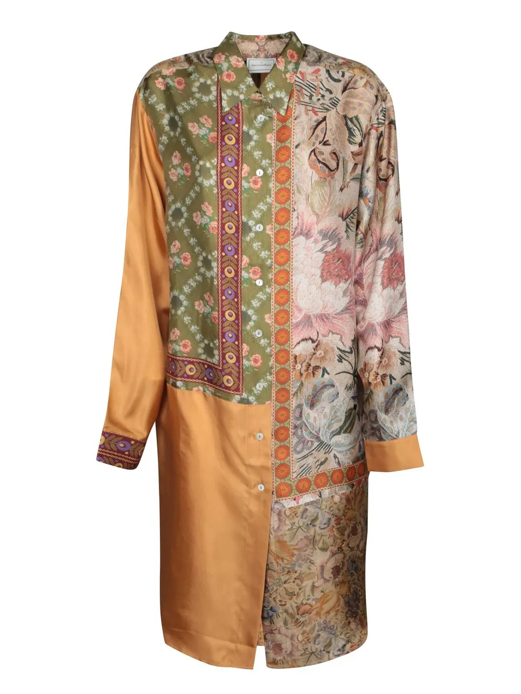 Pierre-Louis Mascia Floral Geometric Long Sleeve Shirt