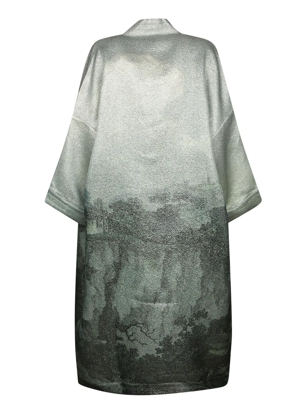 Pierre-Louis Mascia Metallic Jacquard Kimono Coat