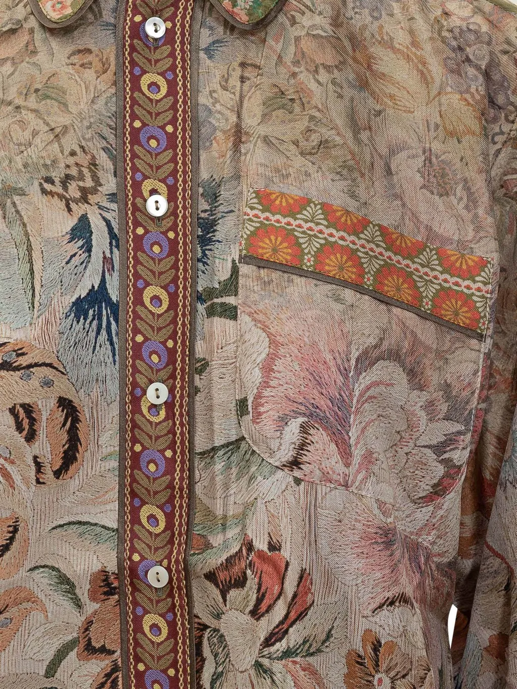 Pierre-Louis Mascia Floral Long-Sleeve Shirt
