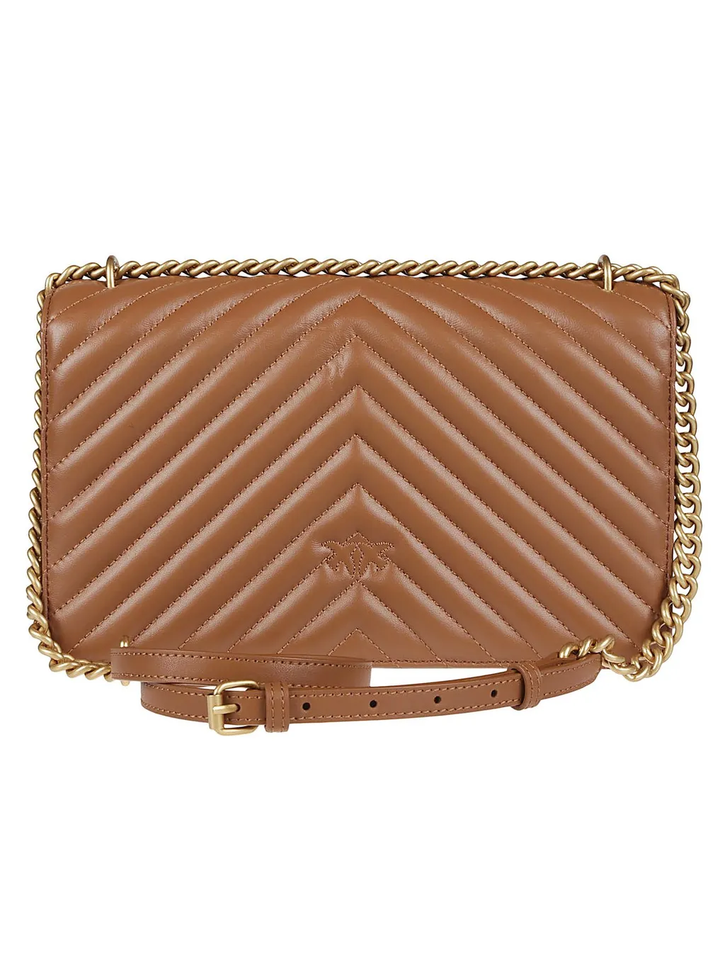 Pinko Love One Classic Chain-Linked Crossbody Bag