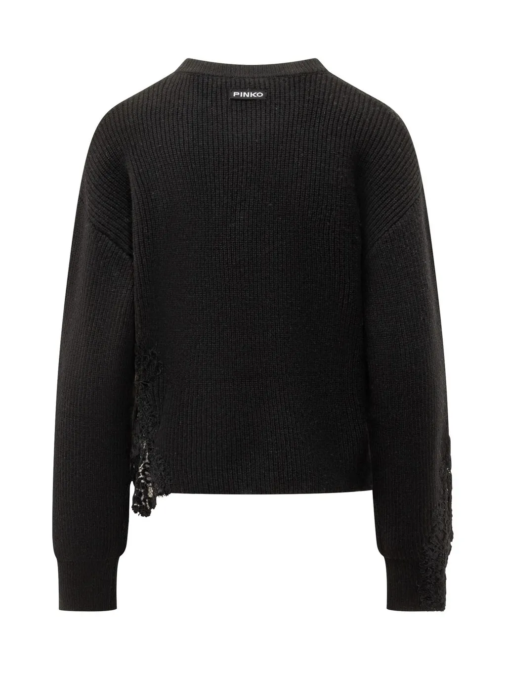 Pinko Lace-Appliqué Crewneck Jumper