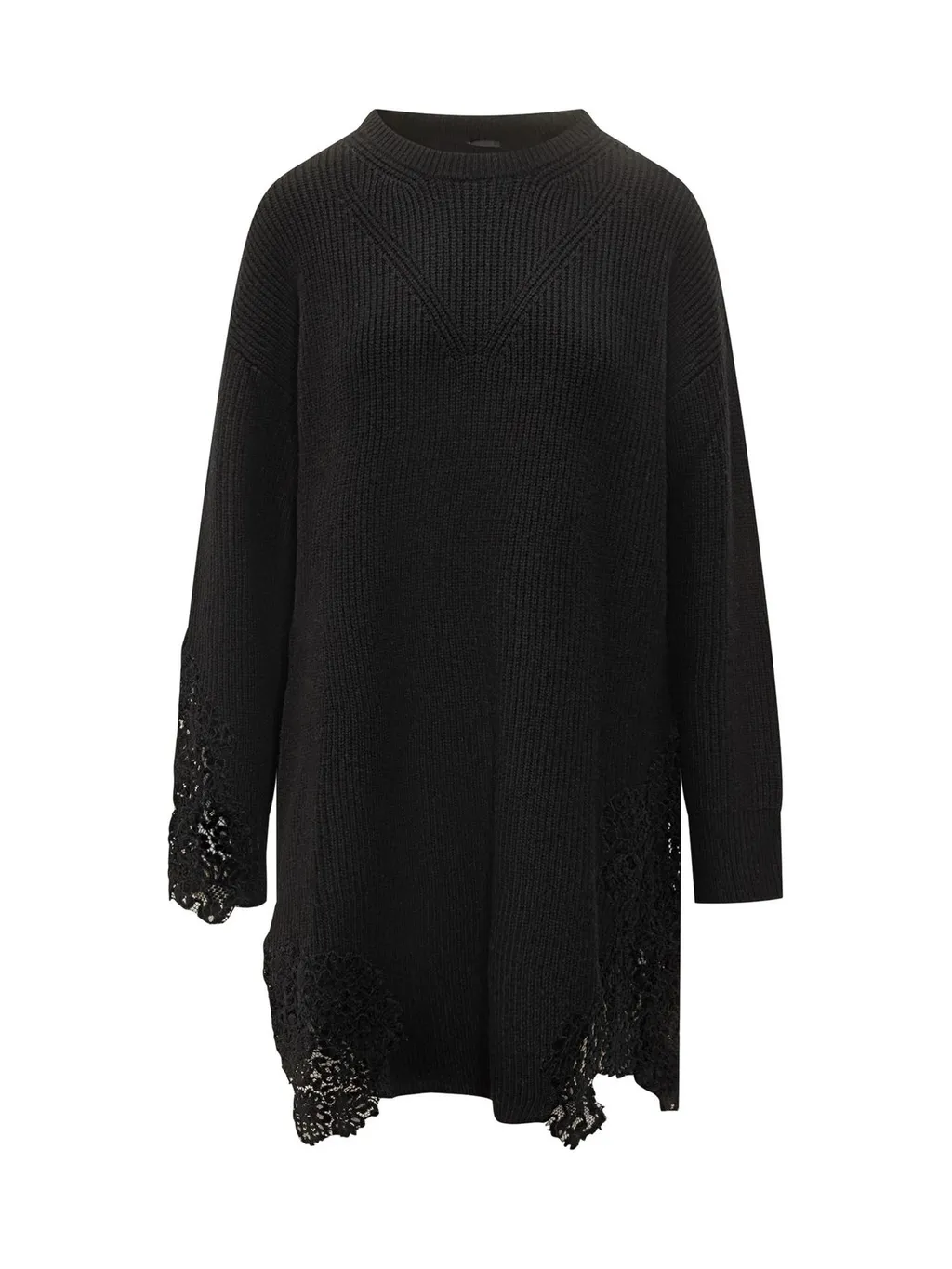 Pinko Valledaosta Lace Knit Mini Dress