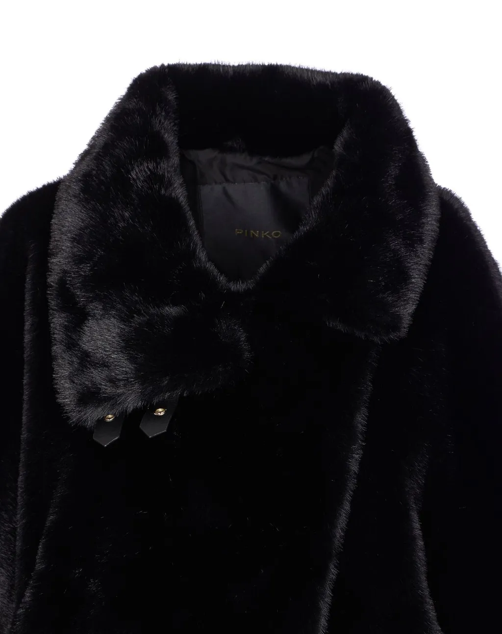 Pinko High-Neck Short Sleeved Cape Coat