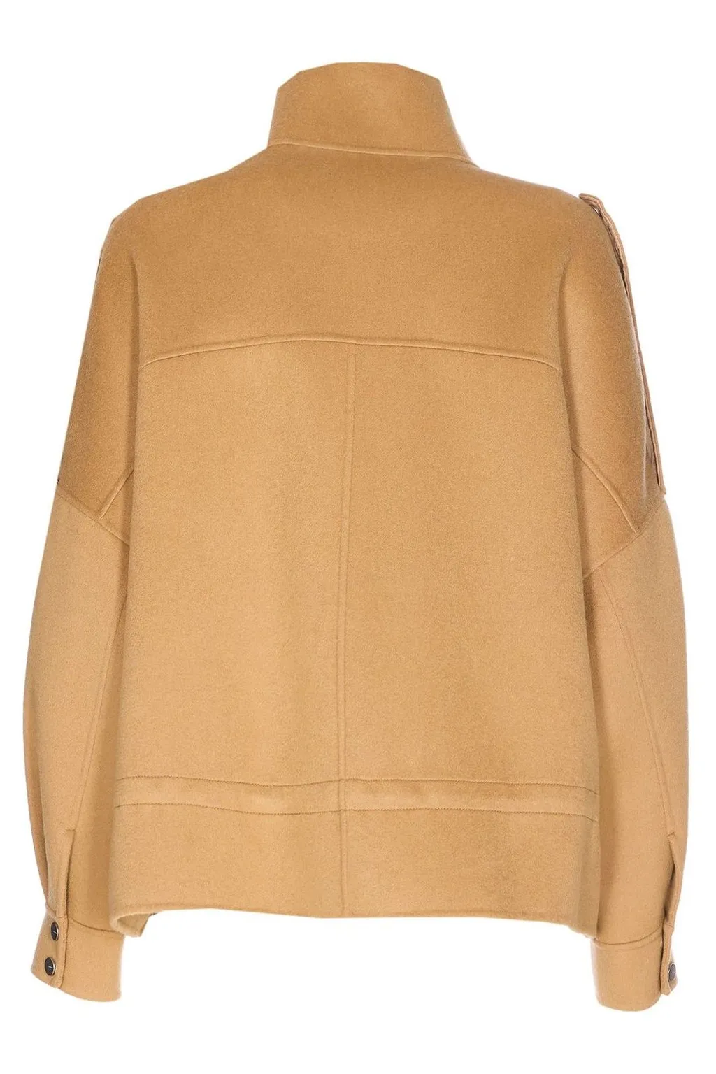 Pinko High-Neck Drawstring Hem Jacket