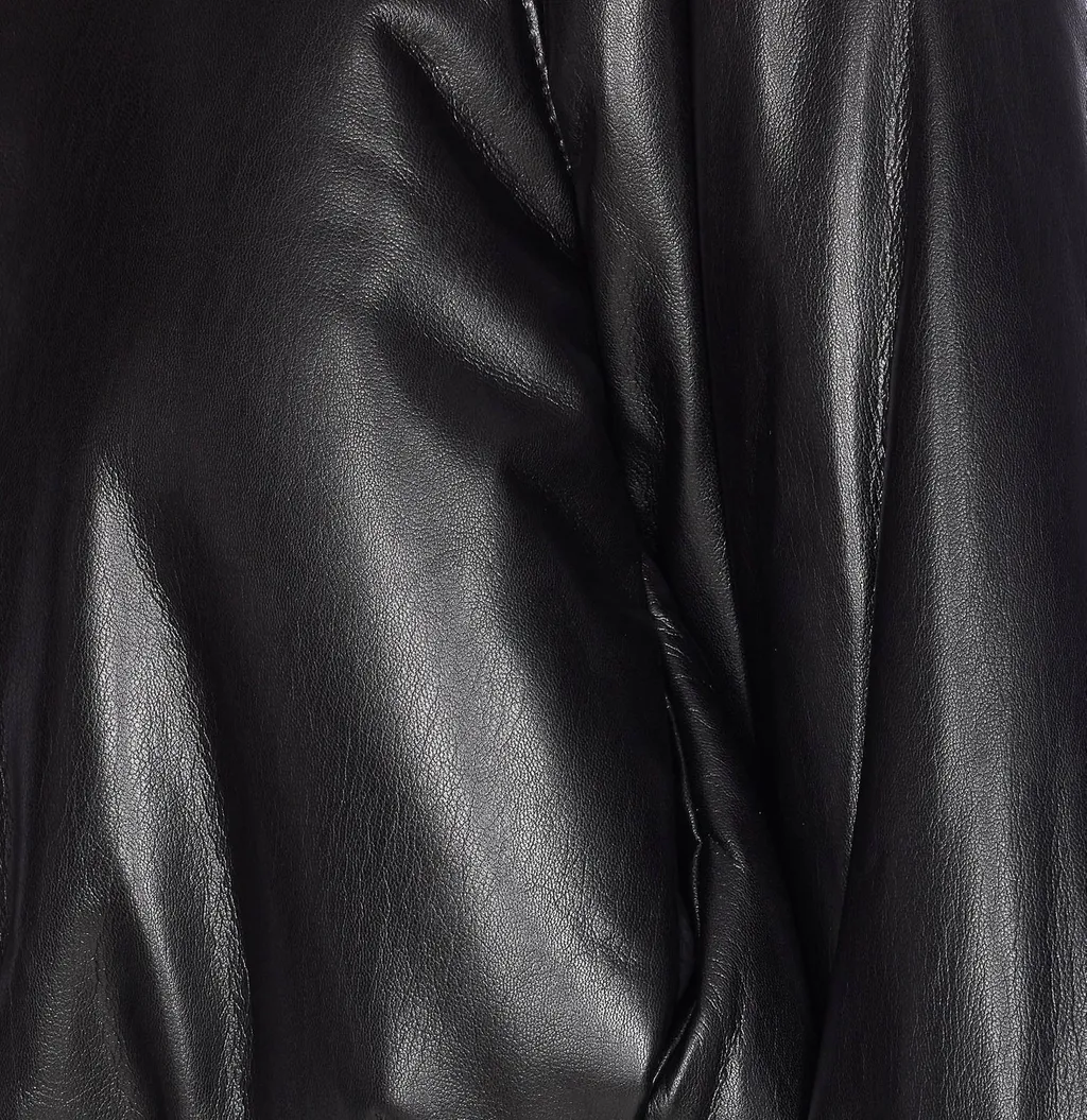 Pinko Brodo Short Leather-Effect Bomber Jacket
