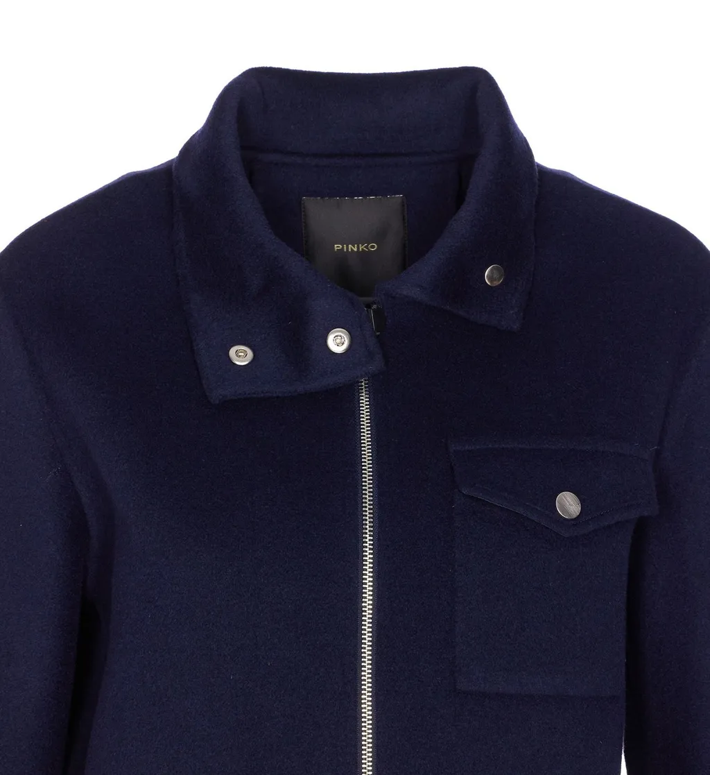 Pinko Long Sleeved Zip-Up Jacket