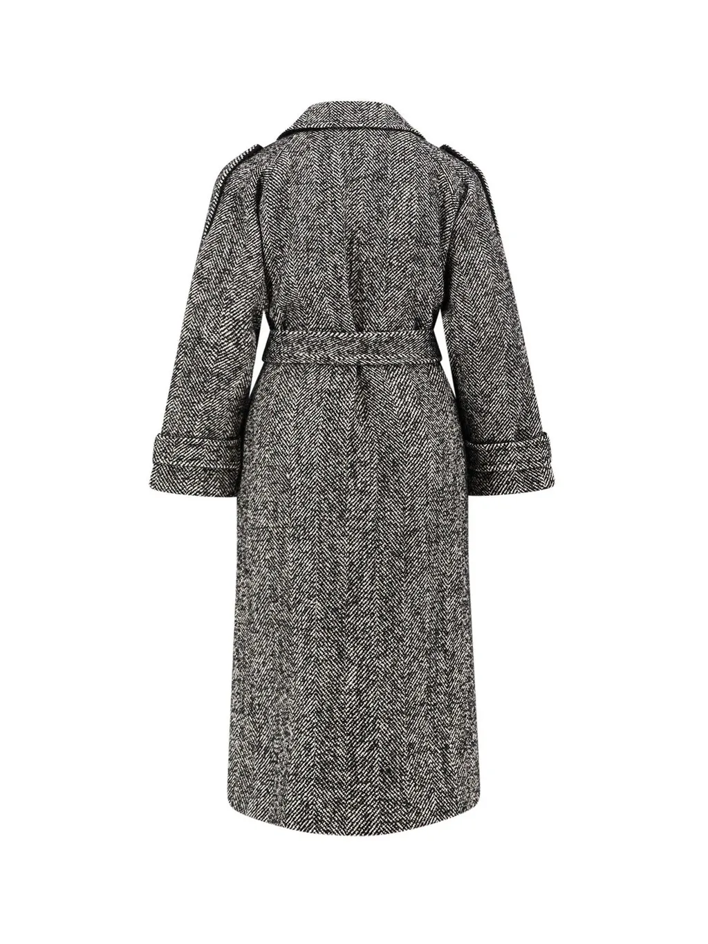 Pinko Double-Breasted Belted Coat
