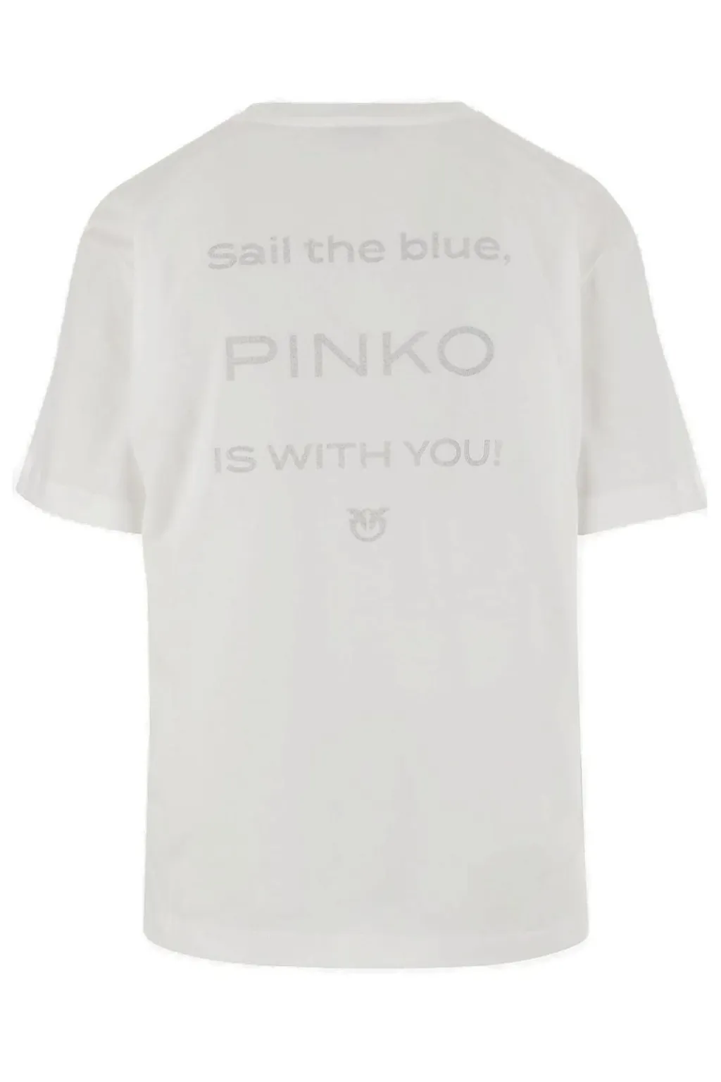 Pinko Logo Embroidered Crewneck T-Shirt