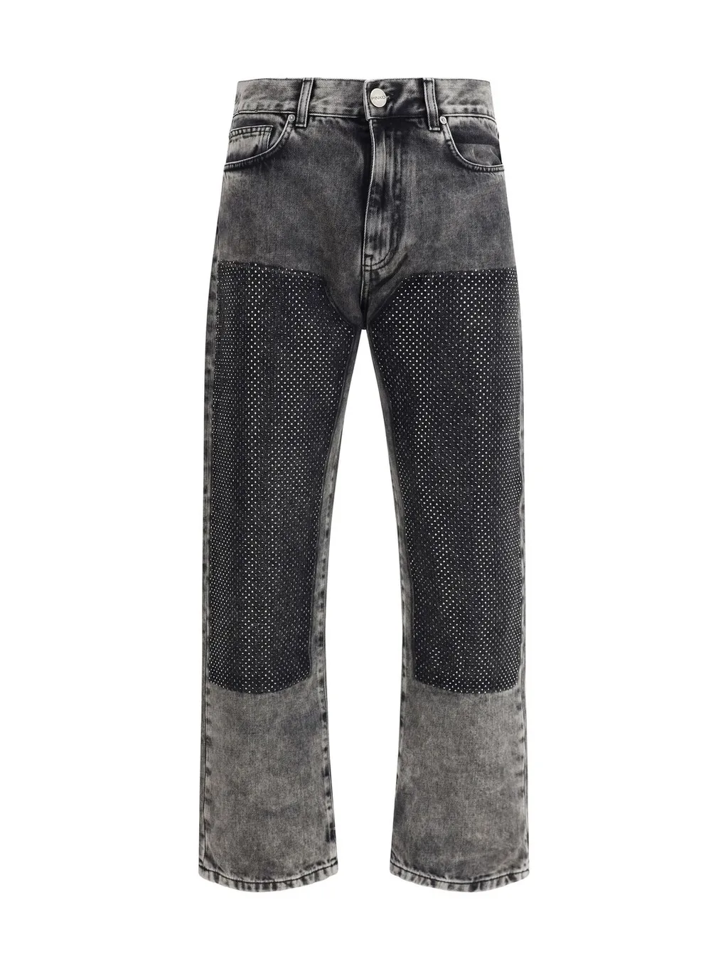 Pinko Mini Stud Embellished Loose-Fit Jeans