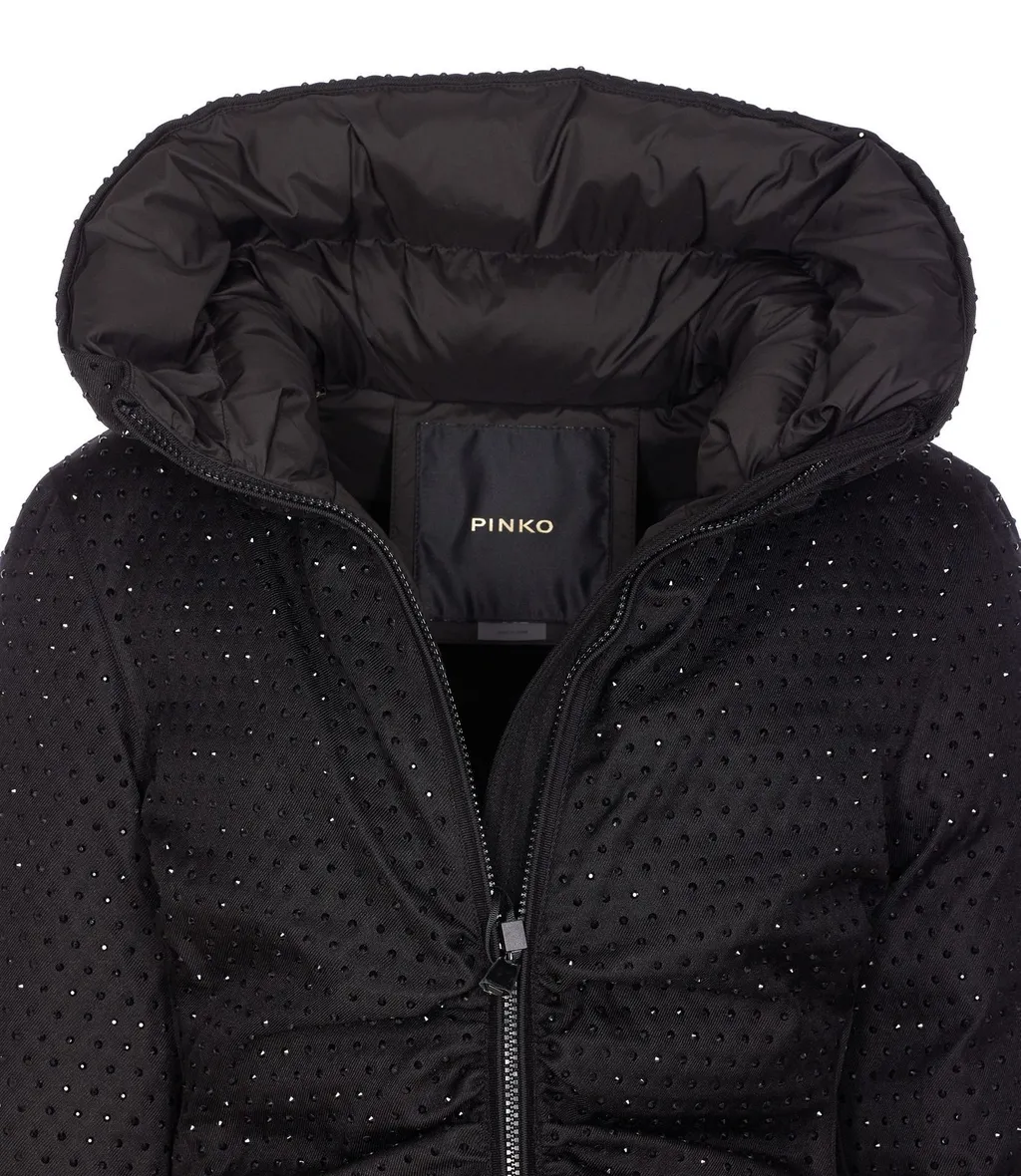 Pinko Nita Fully Embellished Short Padded Jacket