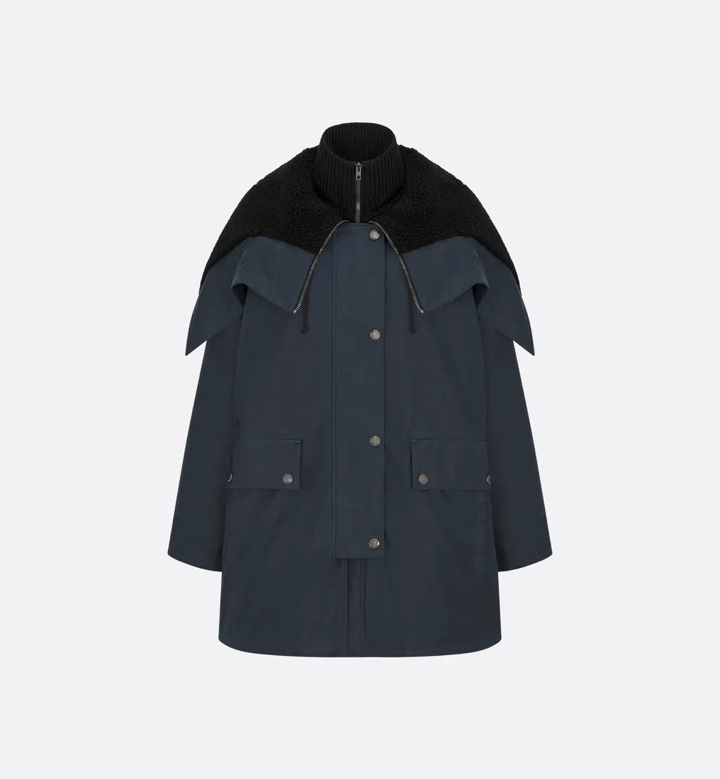 Jacket With Zipped Hood And Removable Collar