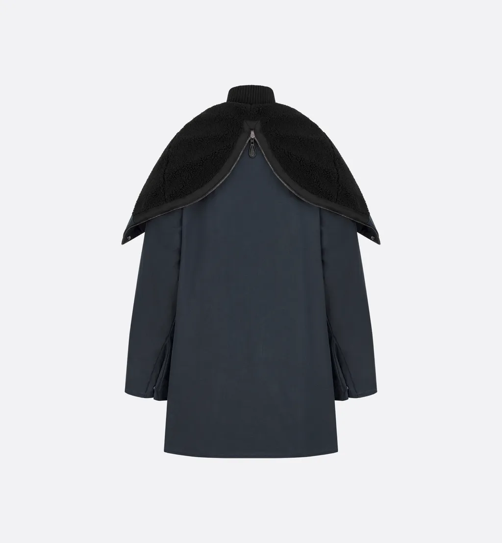 Jacket With Zipped Hood And Removable Collar