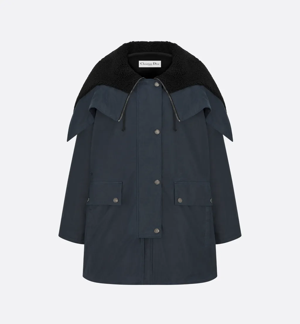 Jacket With Zipped Hood And Removable Collar
