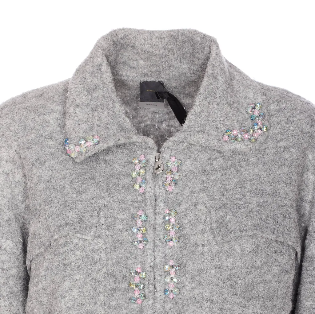 Pinko Collared Embellish Detailed Jacket