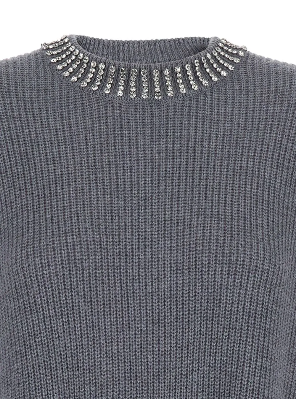 Pinko Ask Embellished Neck Knitted Dress