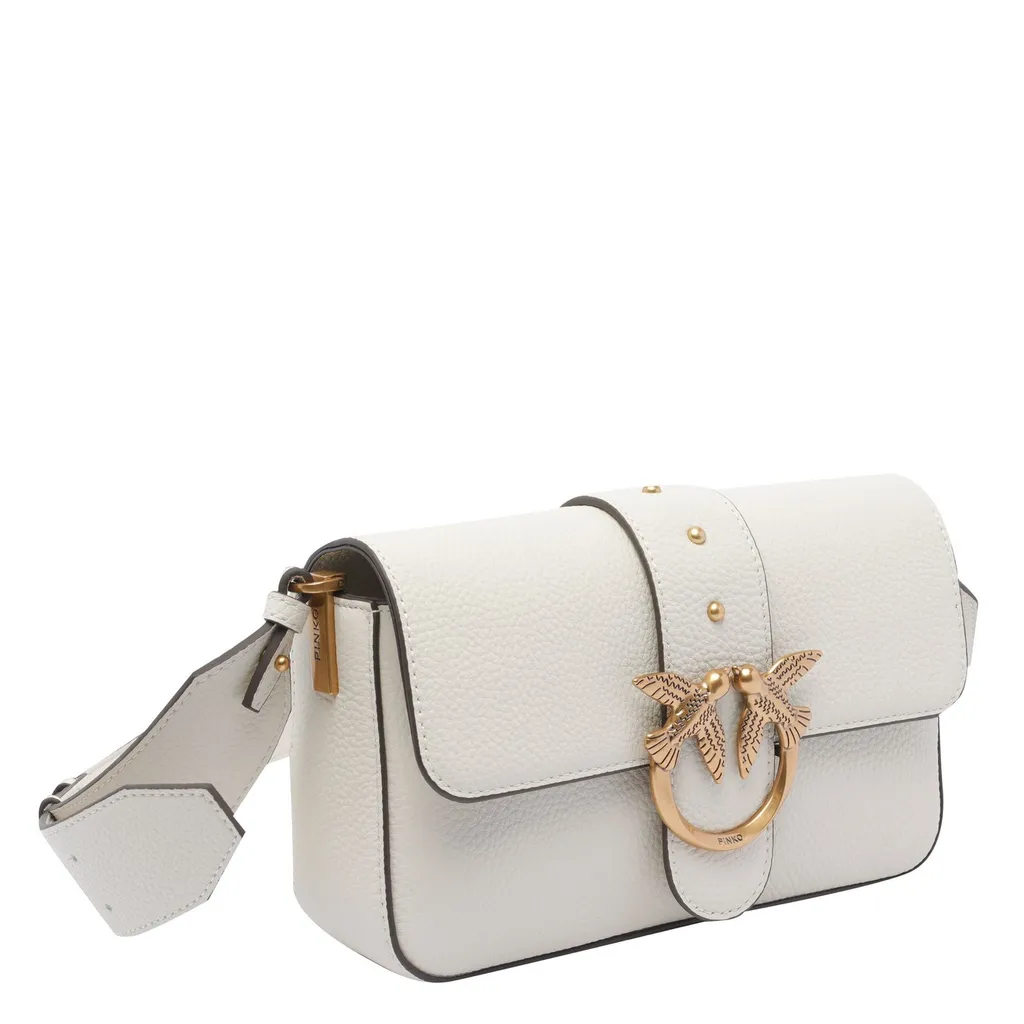 Pinko Love Birds Foldover Top Satchel Bag