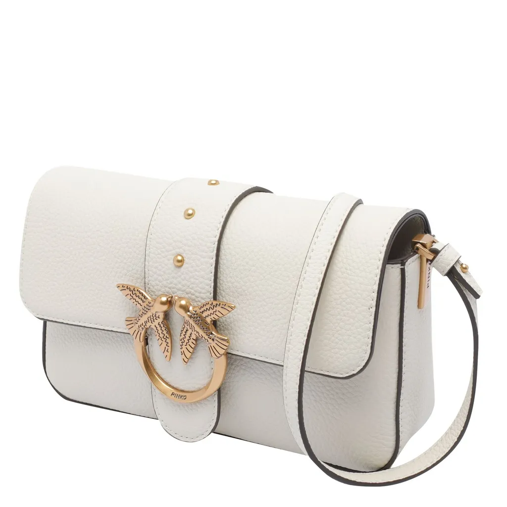 Pinko Love Birds Foldover Top Satchel Bag