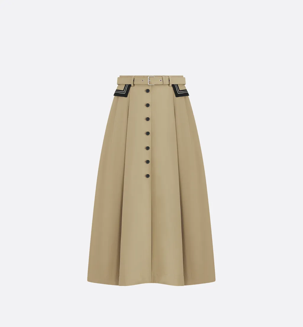 Mid-Length Flared Skirt