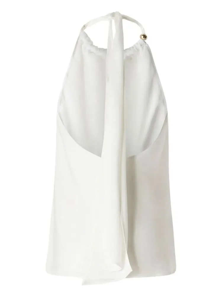 Pinko Open-Back V-Neck Top